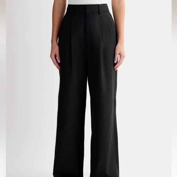 Everlane Pants - Everlane The Way High Draper Pleated Pant in Buttersmooth Tencel Cotton